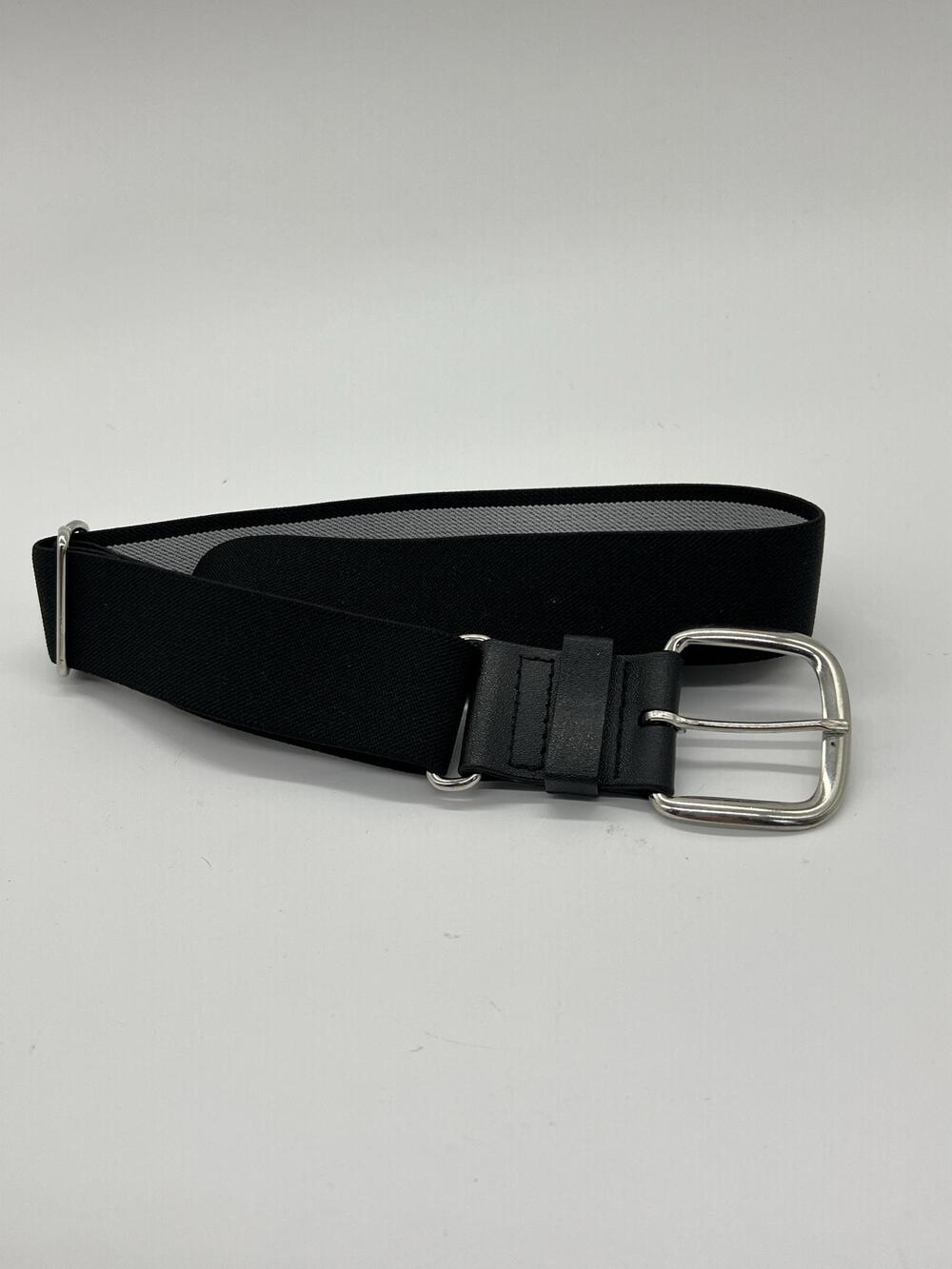 Adidas Golf Belt Mens One Size Black Stretch Adjustable Logo Polyester Buckle
